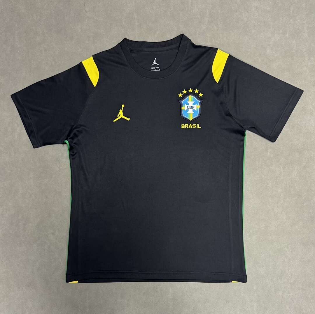 AAA Quality Brazil 25/26 Black/Yellow Training Jersey